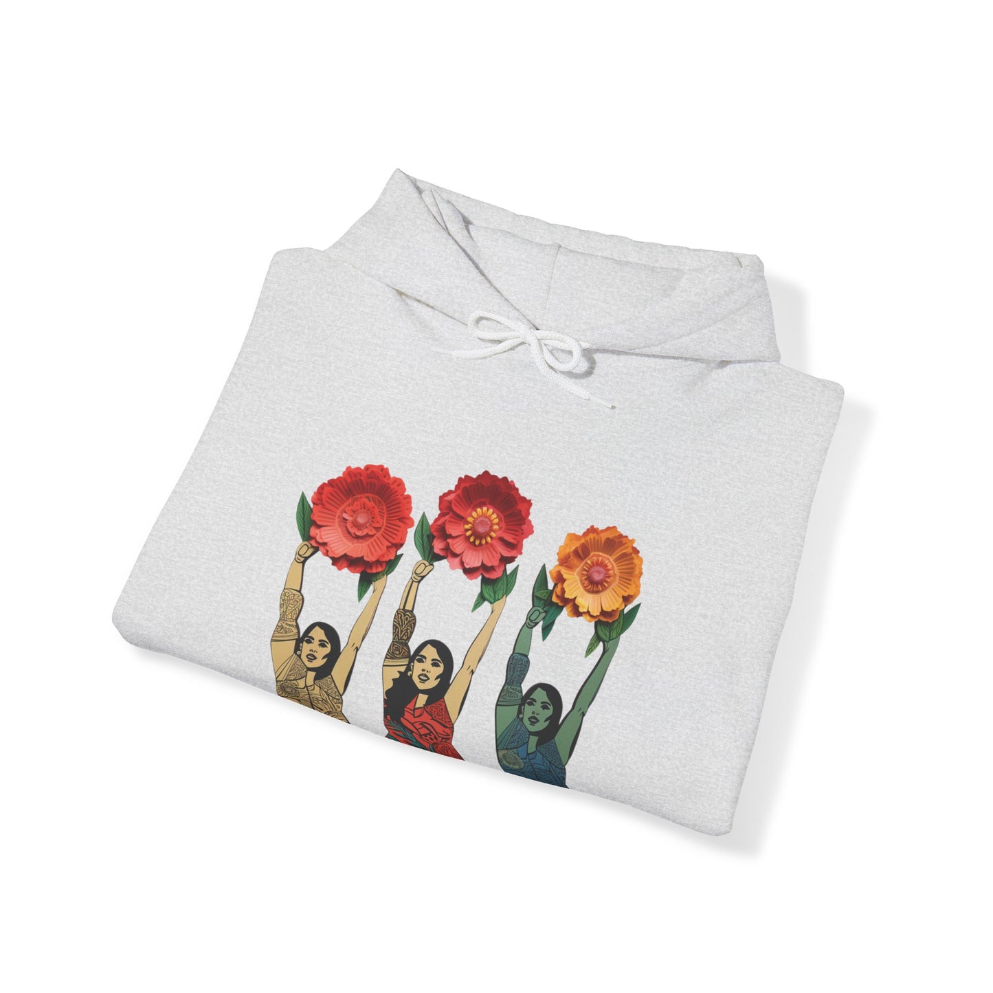 Feminine Florals Women Hooded Sweatshirt