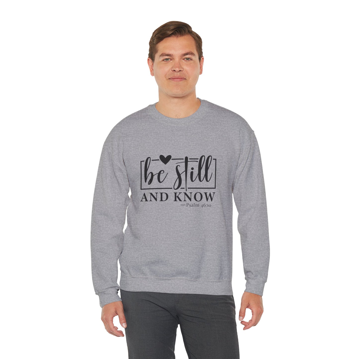 Be Still and Know Heavy Blend™ Crewneck Sweatshirt