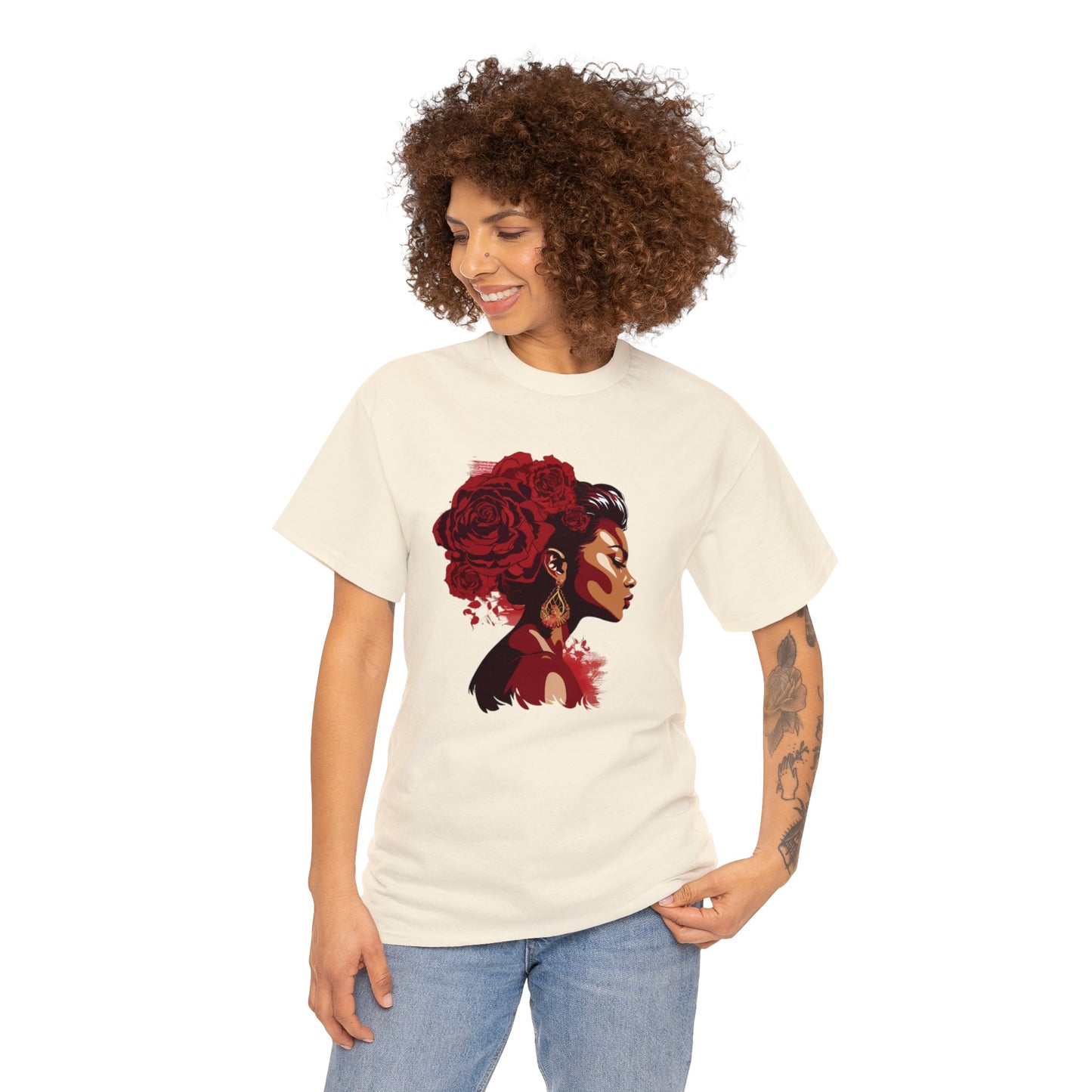 Black Women  Heavy Cotton Tee