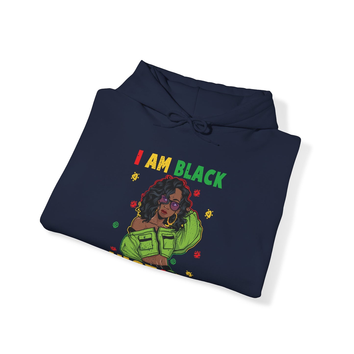 I am Black History Heavy Blend™ Hooded Sweatshirt