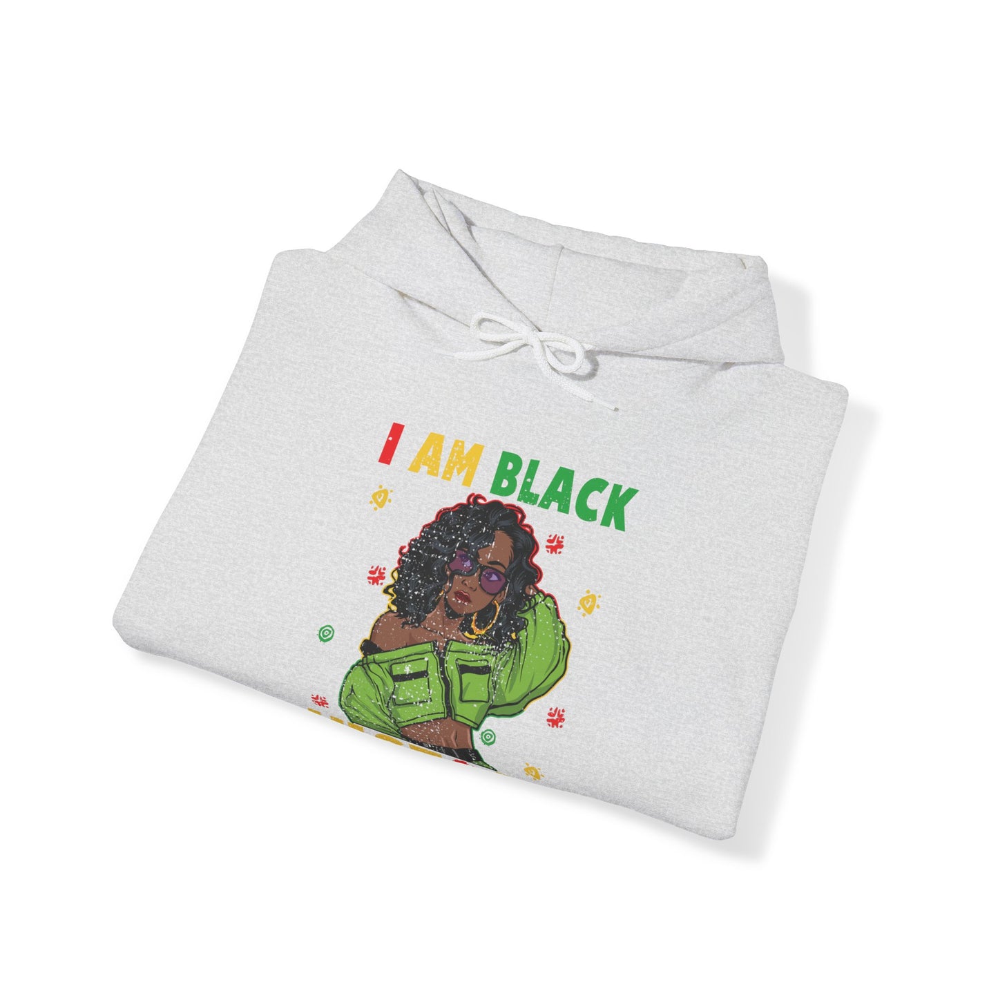 I am Black History Heavy Blend™ Hooded Sweatshirt