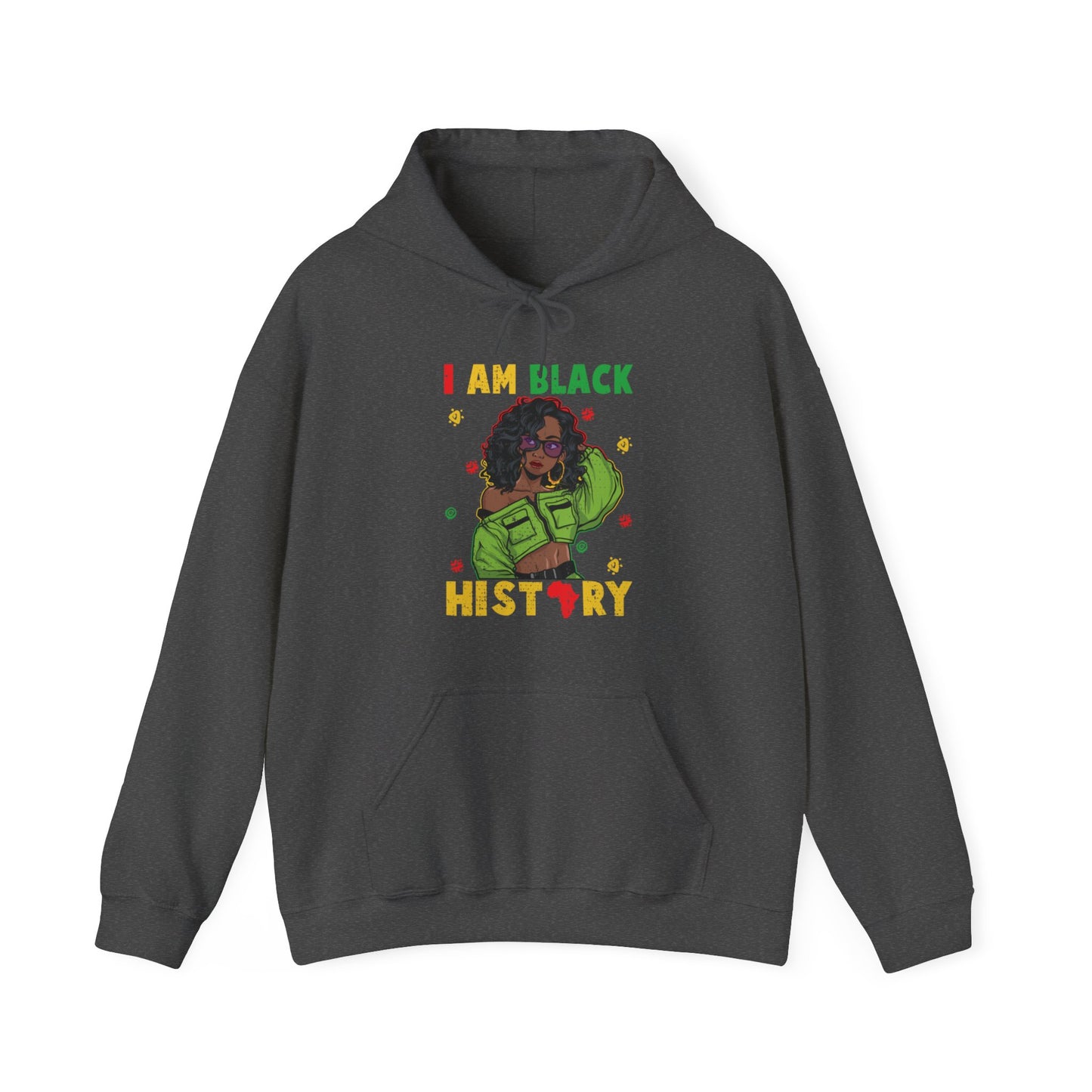 I am Black History Heavy Blend™ Hooded Sweatshirt