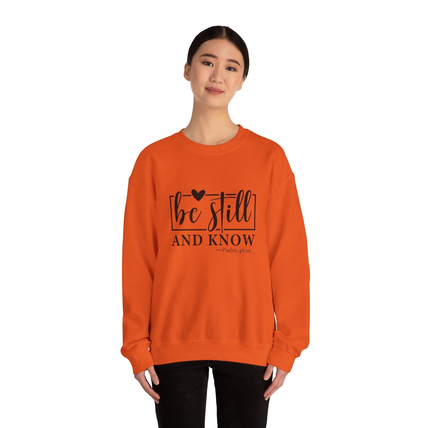 Be Still and Know Heavy Blend™ Crewneck Sweatshirt