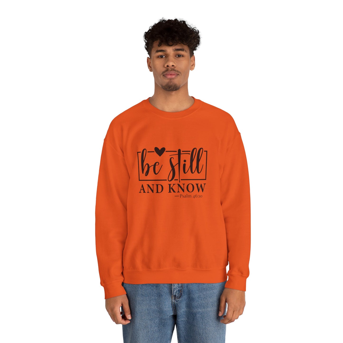 Be Still and Know Heavy Blend™ Crewneck Sweatshirt