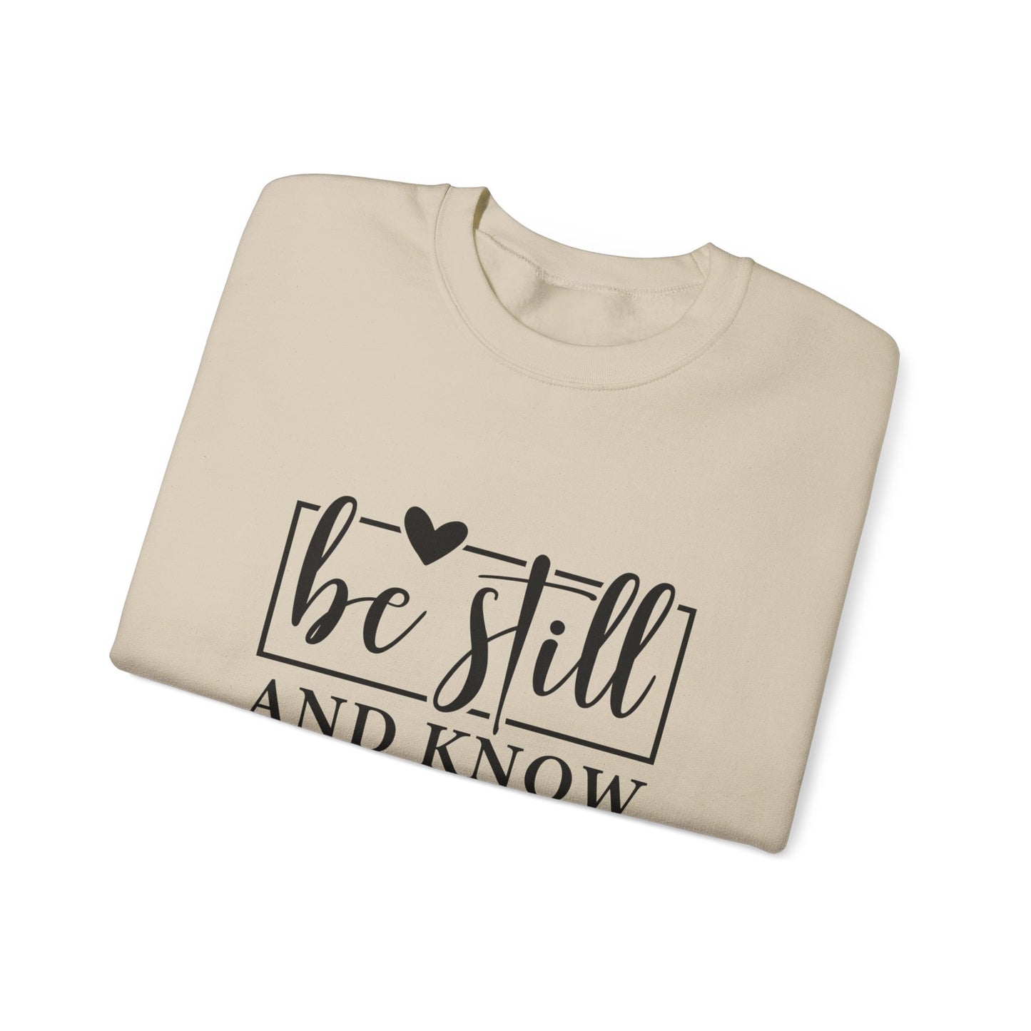 Be Still and Know Heavy Blend™ Crewneck Sweatshirt