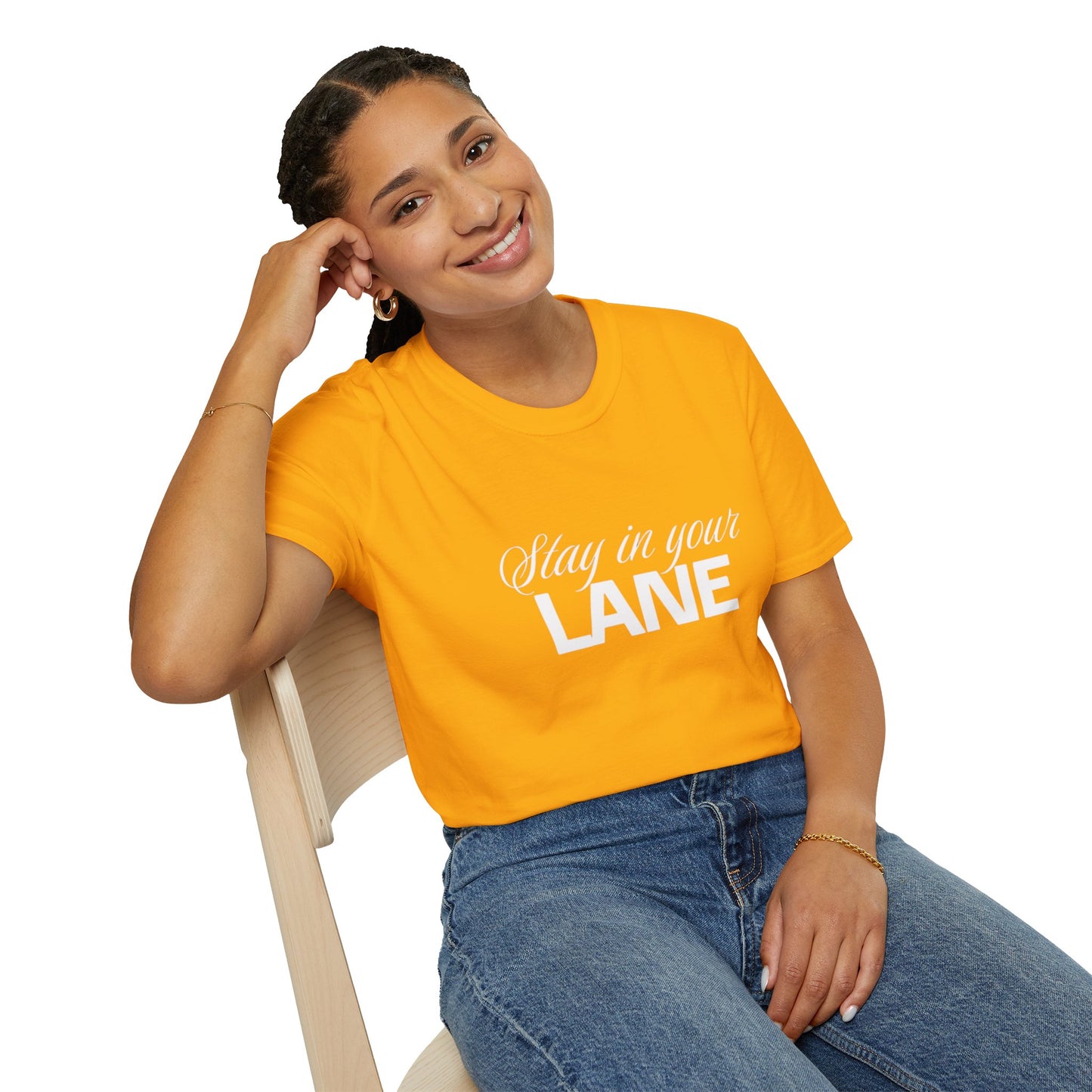 Stay In your Lane Women  Softstyle T-Shirt