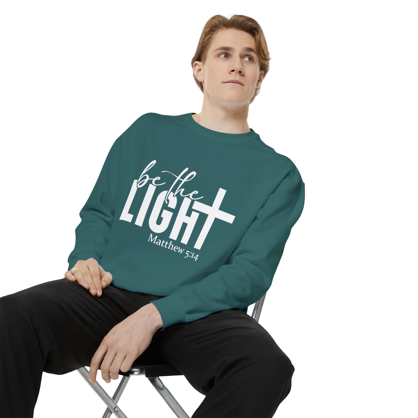 Be the Light Unisex Garment-Dyed Sweatshirt