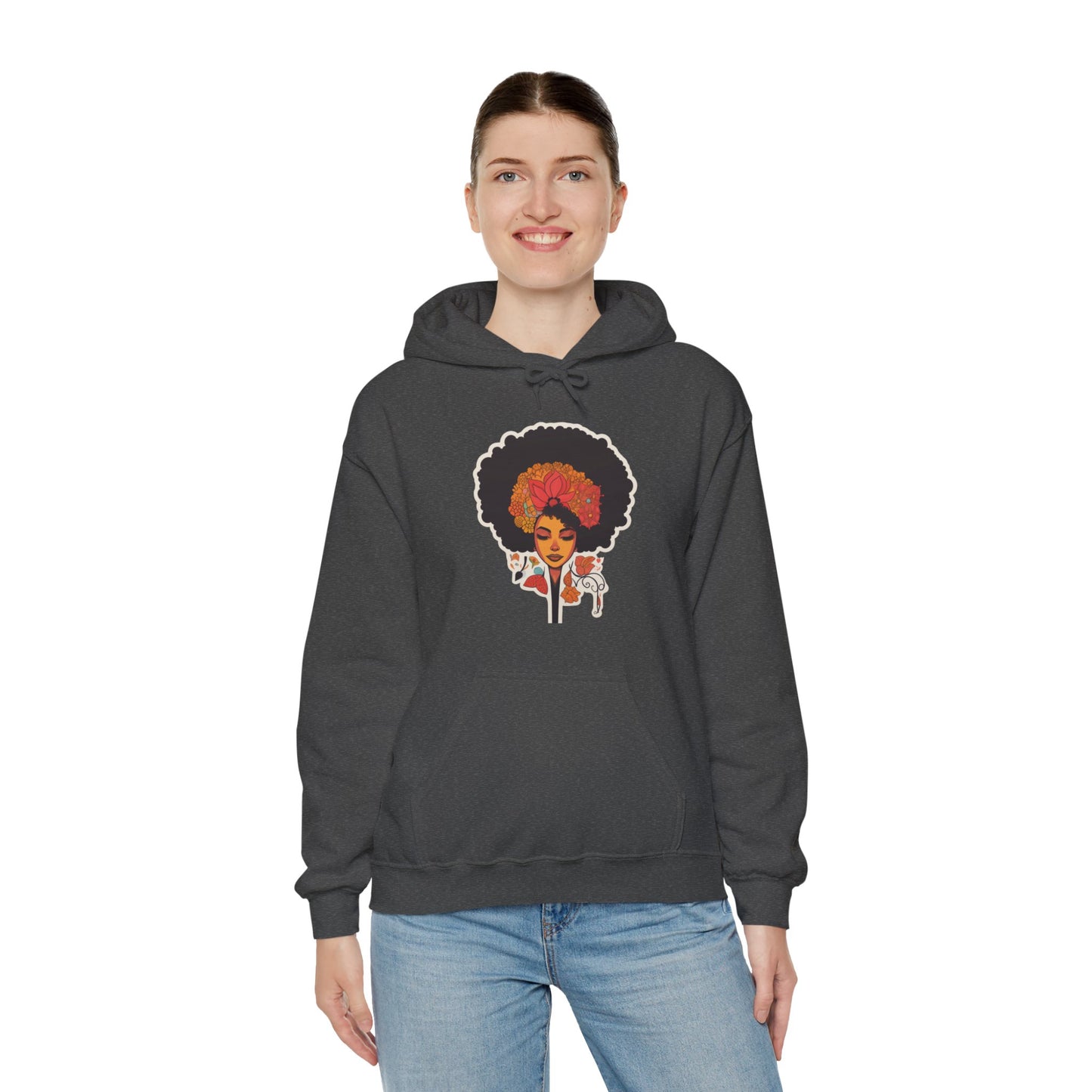 Black Women Heavy Blend™ Hooded Sweatshirt