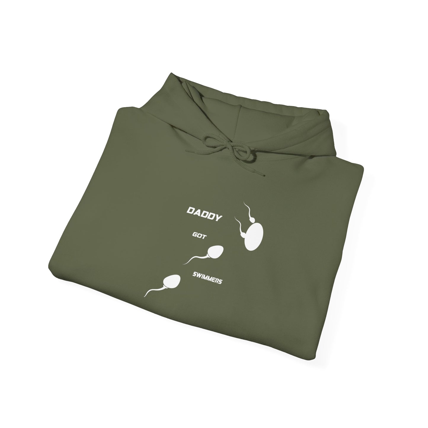 "'Daddy got Swimmers"  Heavy Blend™ Hooded Sweatshirt