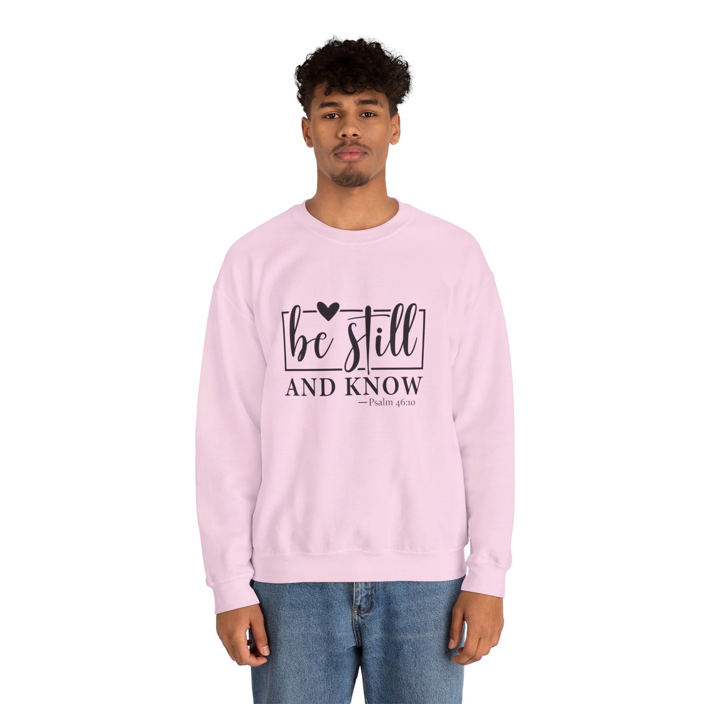 Be Still and Know Heavy Blend™ Crewneck Sweatshirt