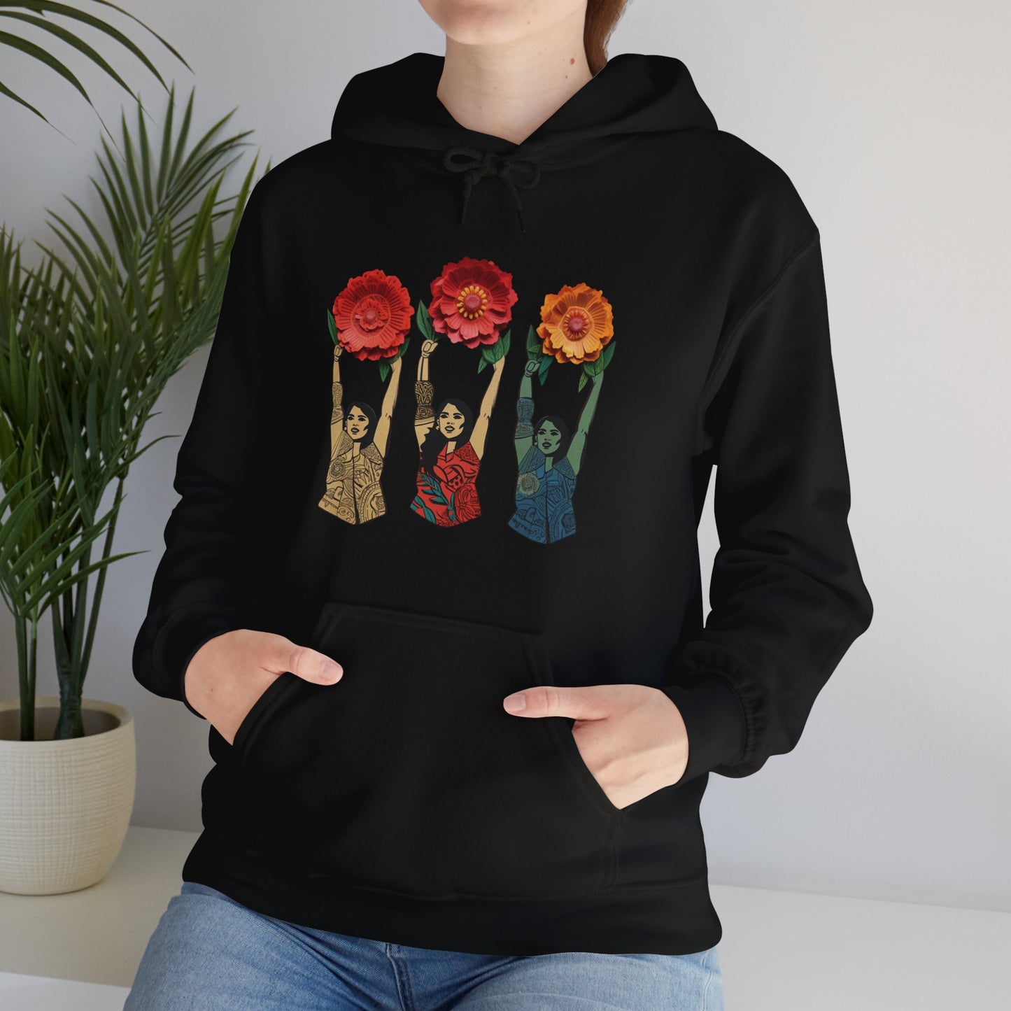 Feminine Florals Women Hooded Sweatshirt