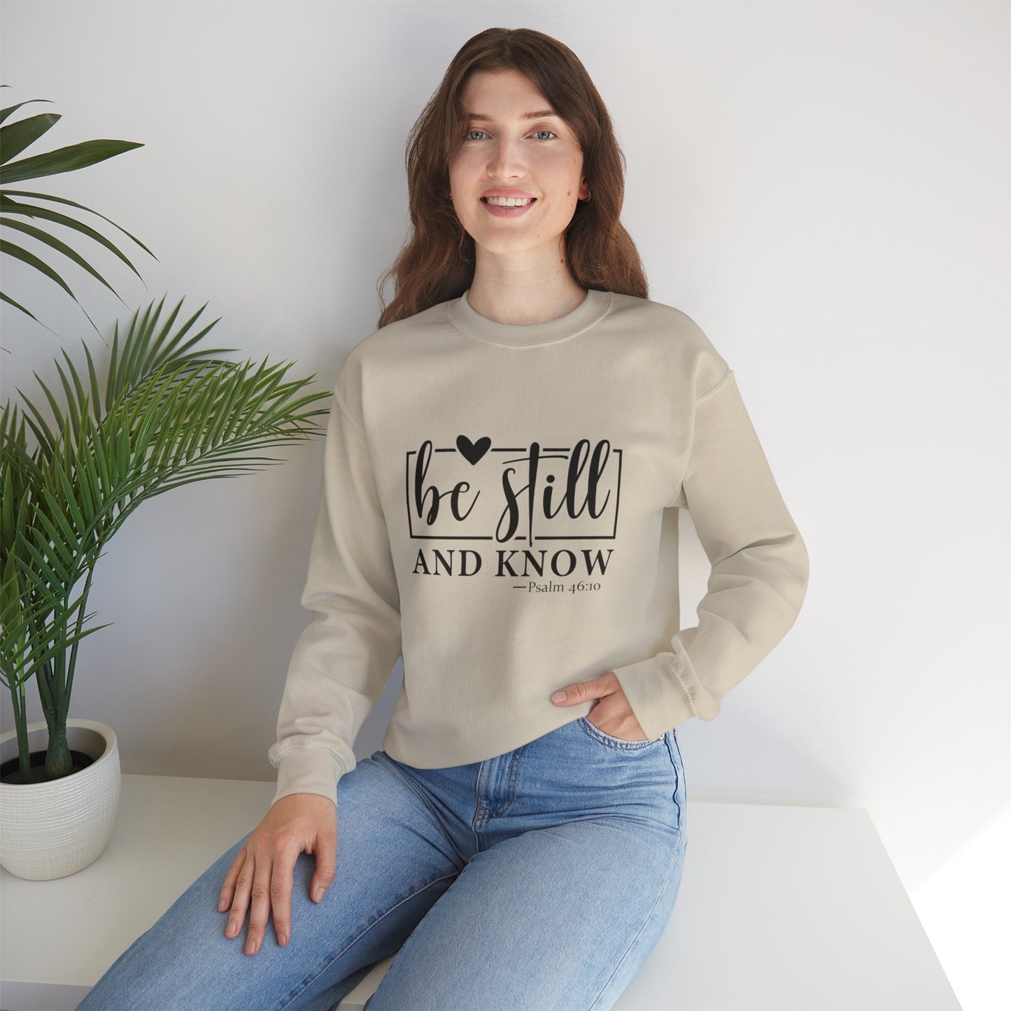 Be Still and Know Heavy Blend™ Crewneck Sweatshirt