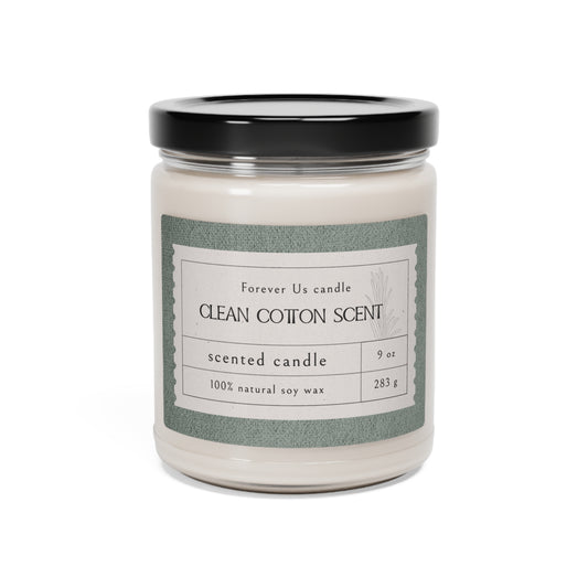 Clean Cotton Scented Soy Candle, 9oz