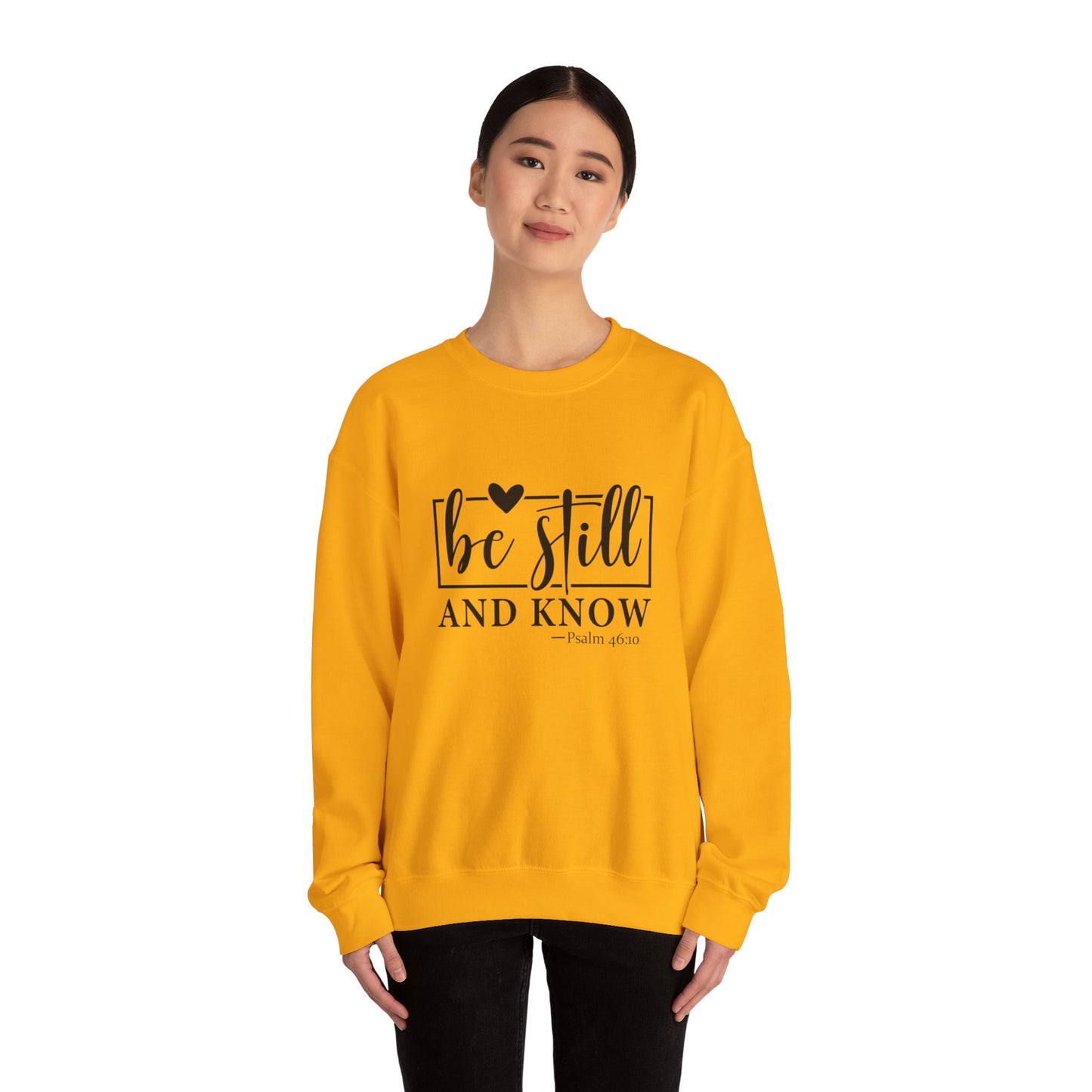 Be Still and Know Heavy Blend™ Crewneck Sweatshirt