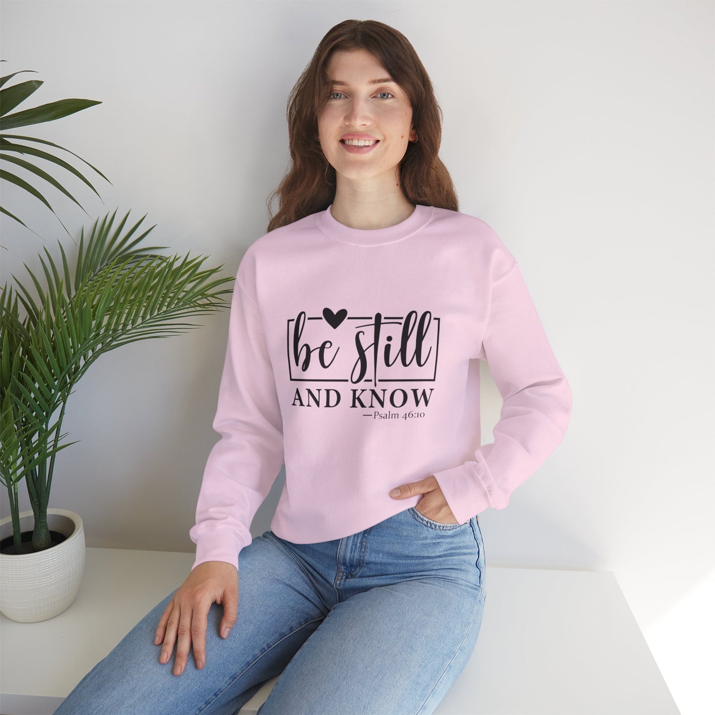 Be Still and Know Heavy Blend™ Crewneck Sweatshirt