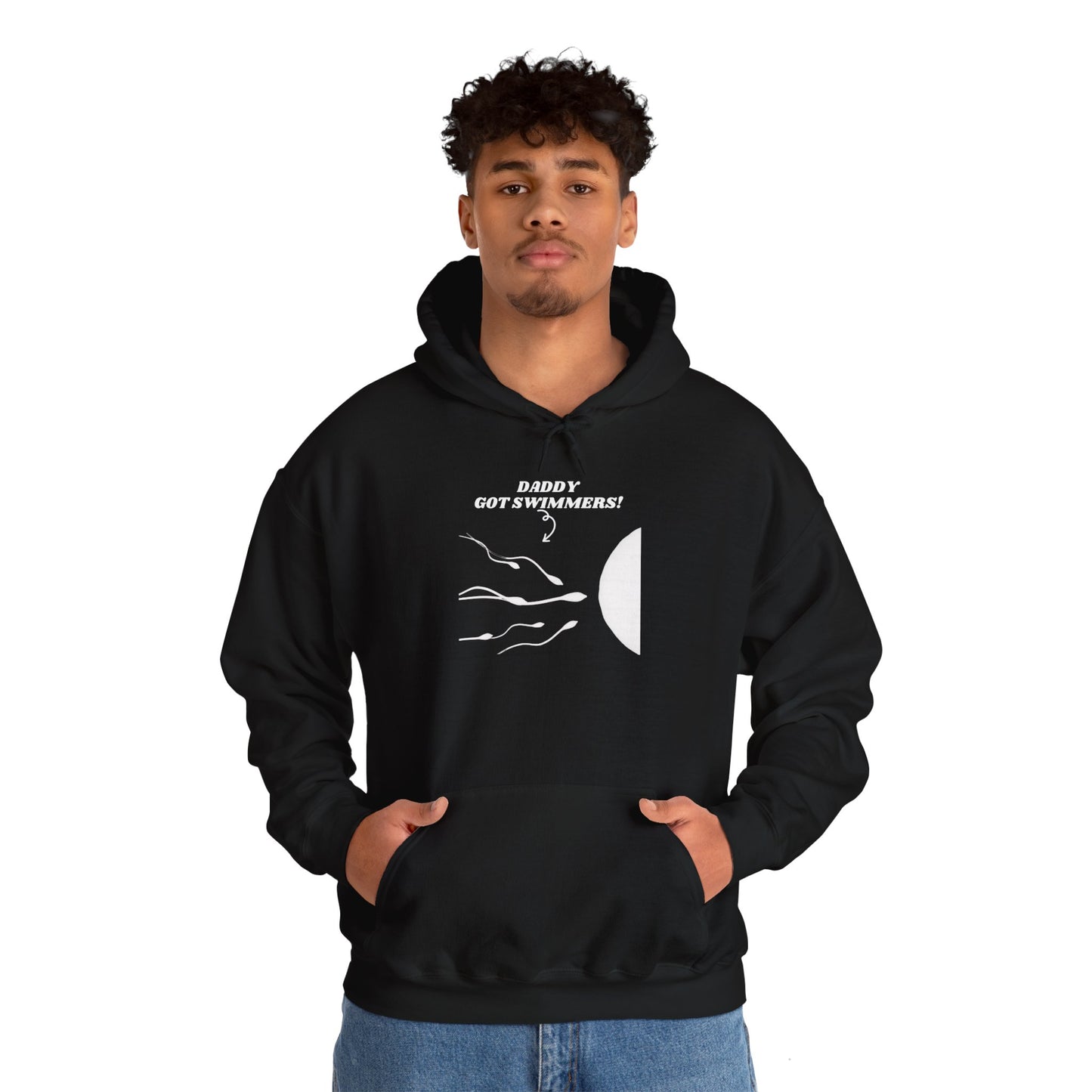 Daddy Got Swimmers?  Heavy Blend™ Hooded Sweatshirt