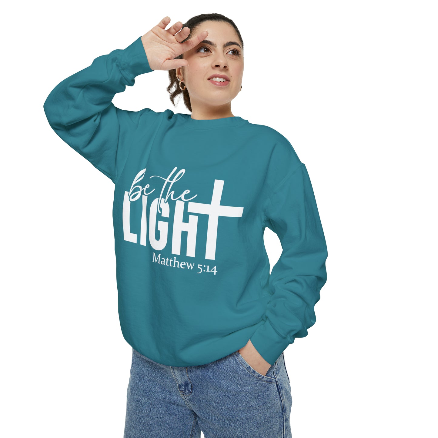 Be the Light Unisex Garment-Dyed Sweatshirt