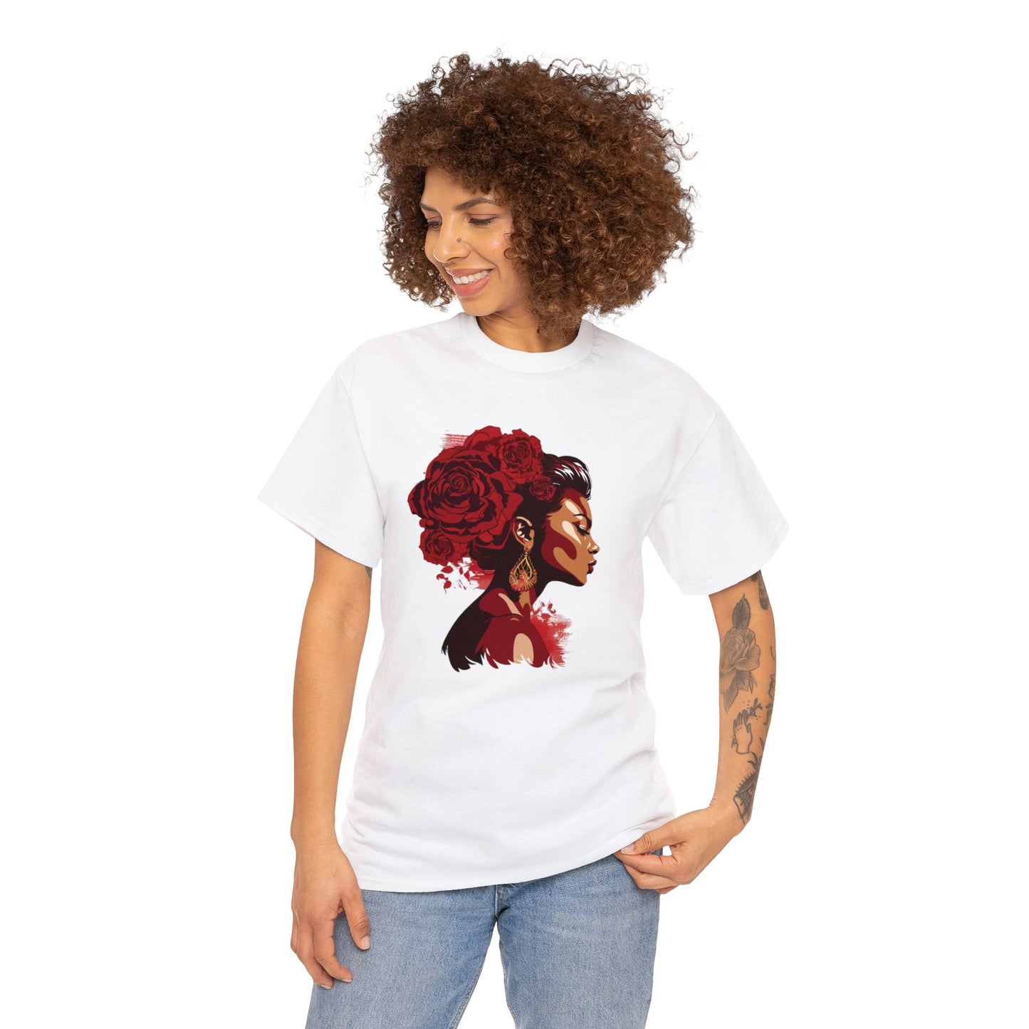 Black Women  Heavy Cotton Tee