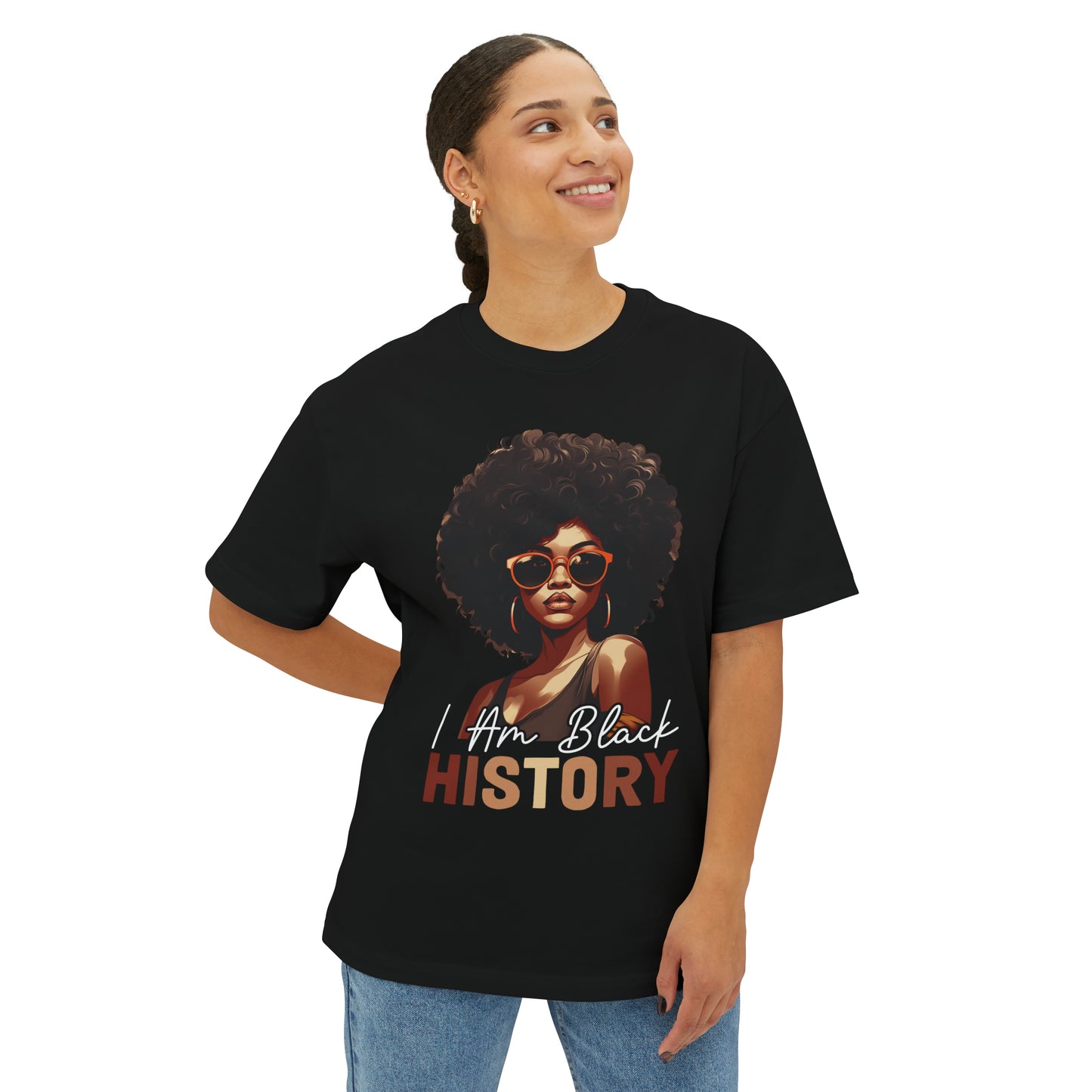 I am Black History  Oversized Boxy Tee