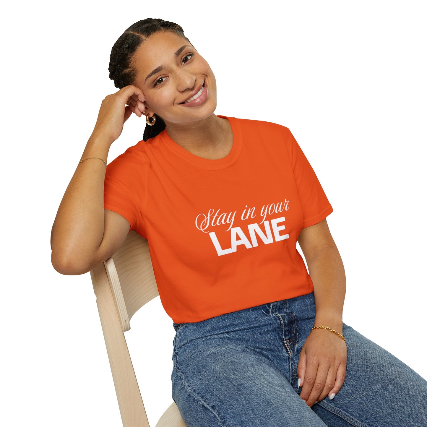 Stay In your Lane Women  Softstyle T-Shirt