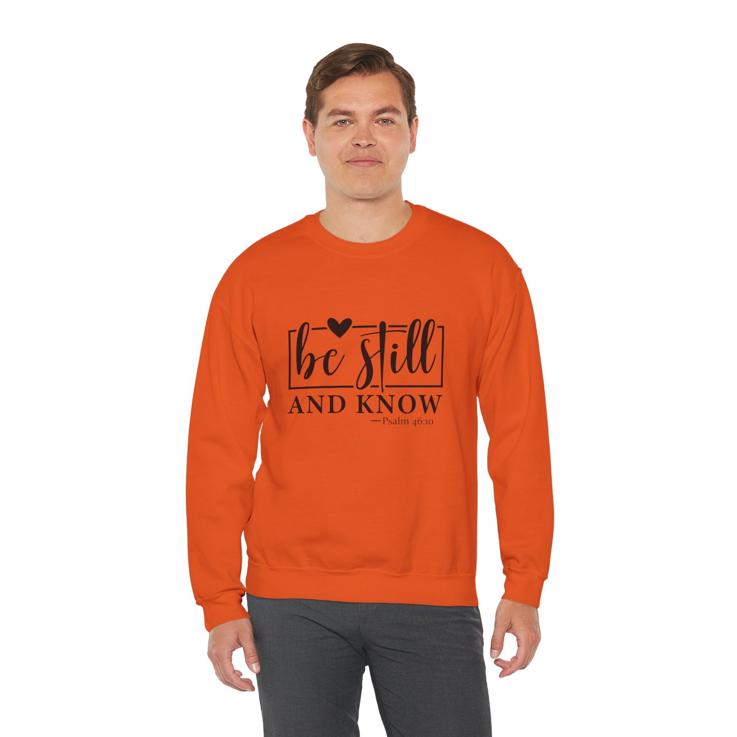 Be Still and Know Heavy Blend™ Crewneck Sweatshirt