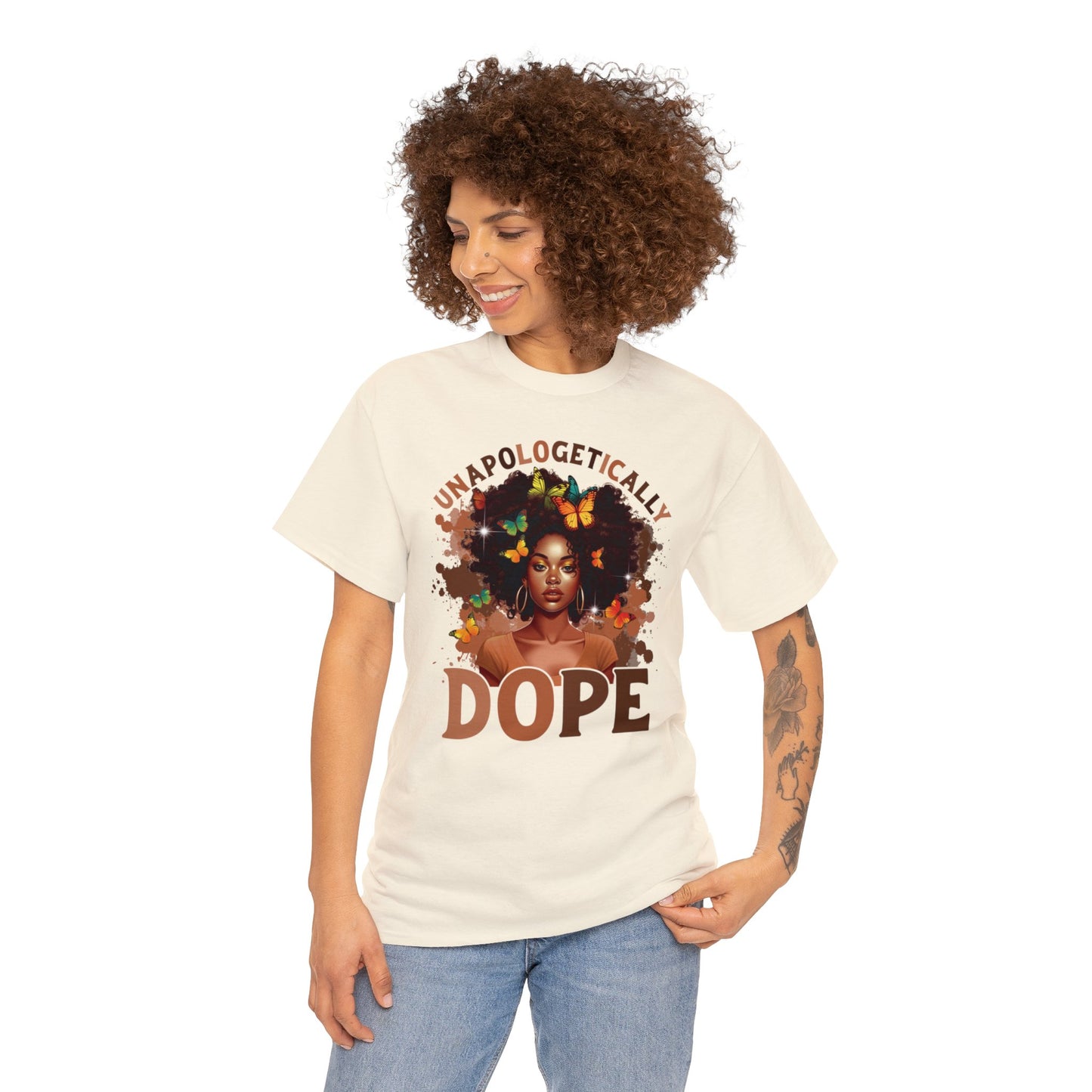 Unapologetically Dope  Heavy Cotton Tee