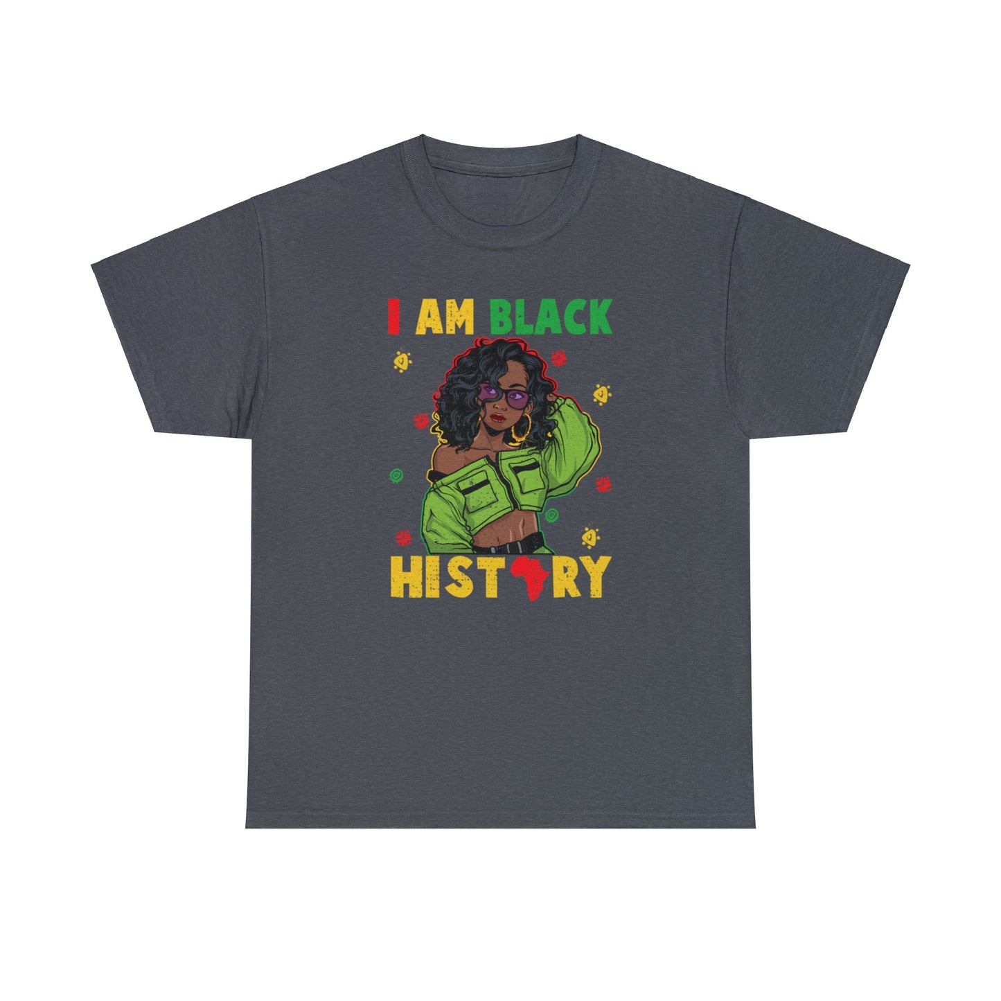 I am Black History Heavy Cotton Tee