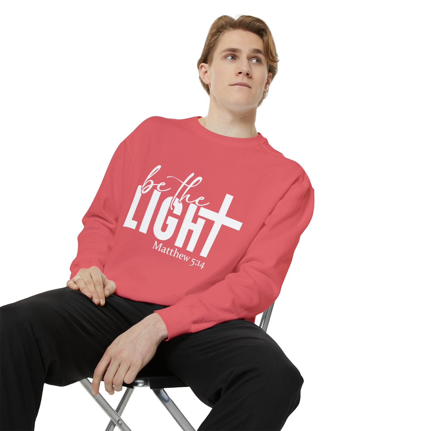 Be the Light Unisex Garment-Dyed Sweatshirt