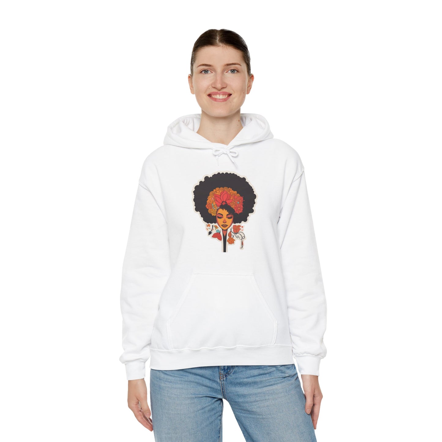 Black Women Heavy Blend™ Hooded Sweatshirt