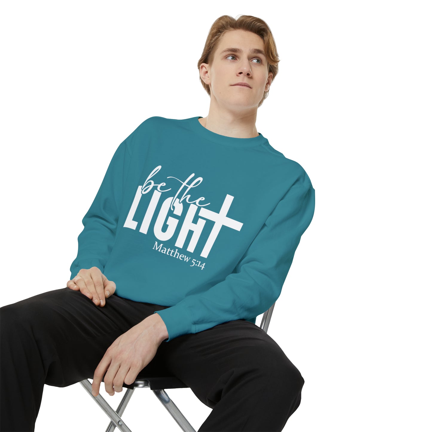 Be the Light Unisex Garment-Dyed Sweatshirt