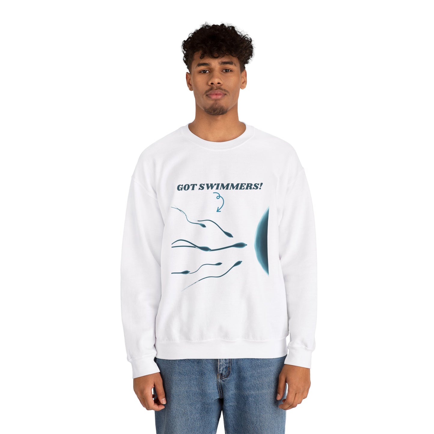 Swimmers Men Sweatshirt - Heavy Blend Crewneck