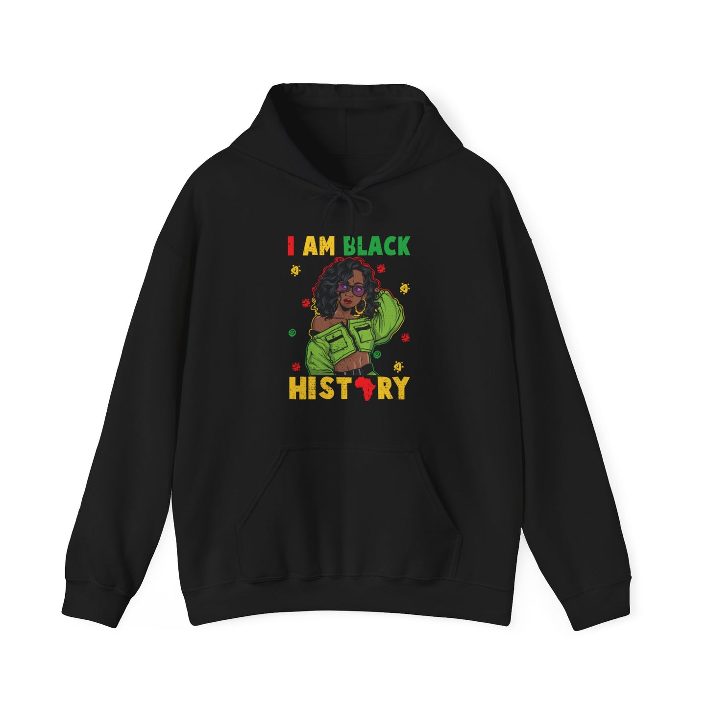 I am Black History Heavy Blend™ Hooded Sweatshirt