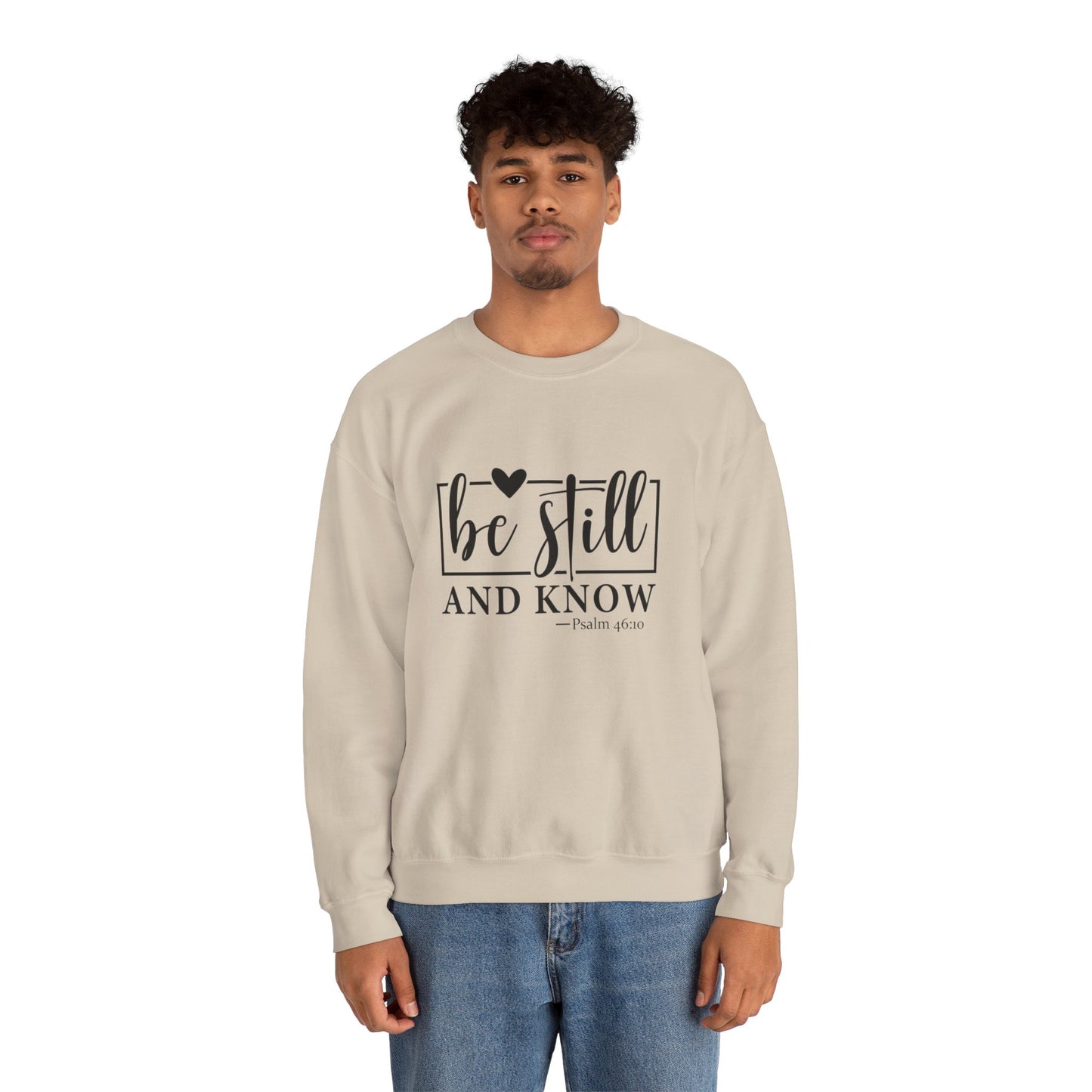 Be Still and Know Heavy Blend™ Crewneck Sweatshirt