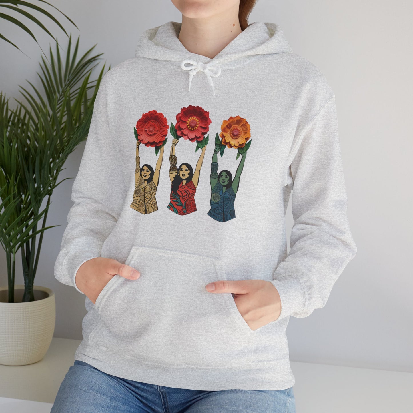 Feminine Florals Women Hooded Sweatshirt