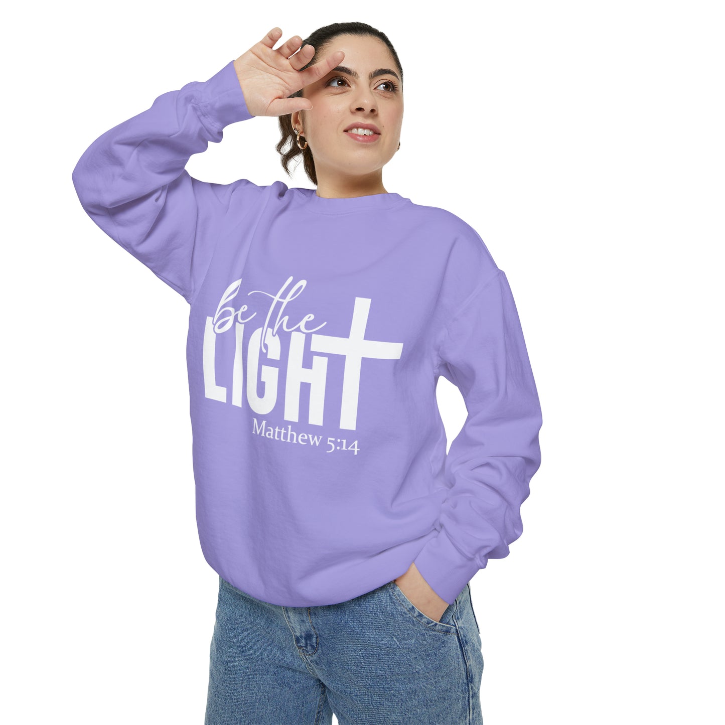 Be the Light Unisex Garment-Dyed Sweatshirt