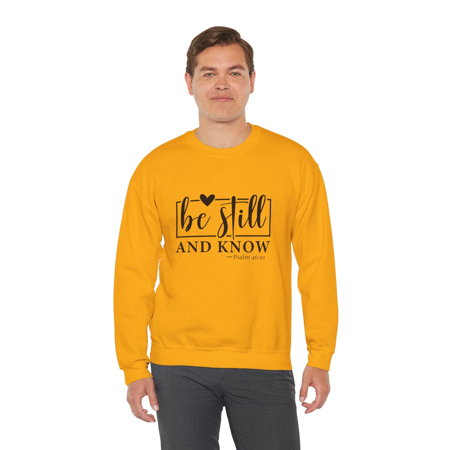 Be Still and Know Heavy Blend™ Crewneck Sweatshirt