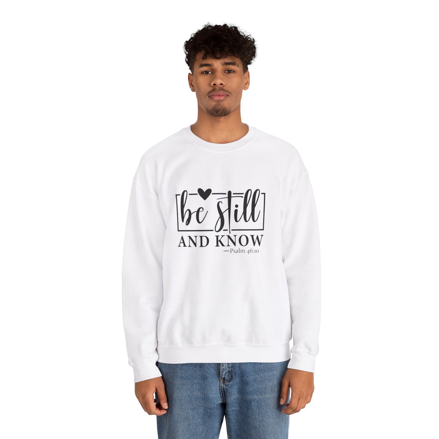 Be Still and Know Heavy Blend™ Crewneck Sweatshirt