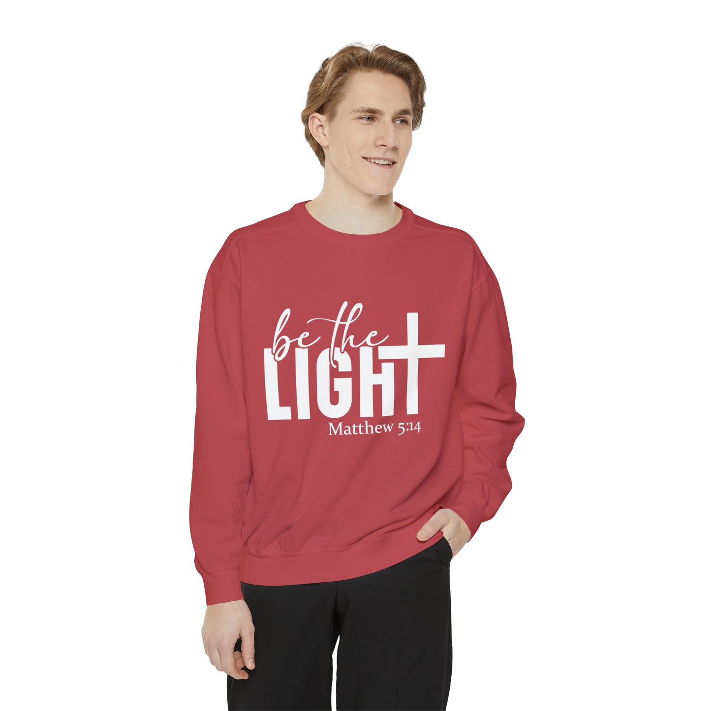 Be the Light Unisex Garment-Dyed Sweatshirt