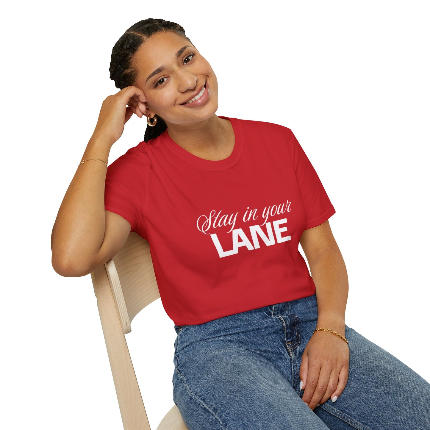 Stay In your Lane Women  Softstyle T-Shirt