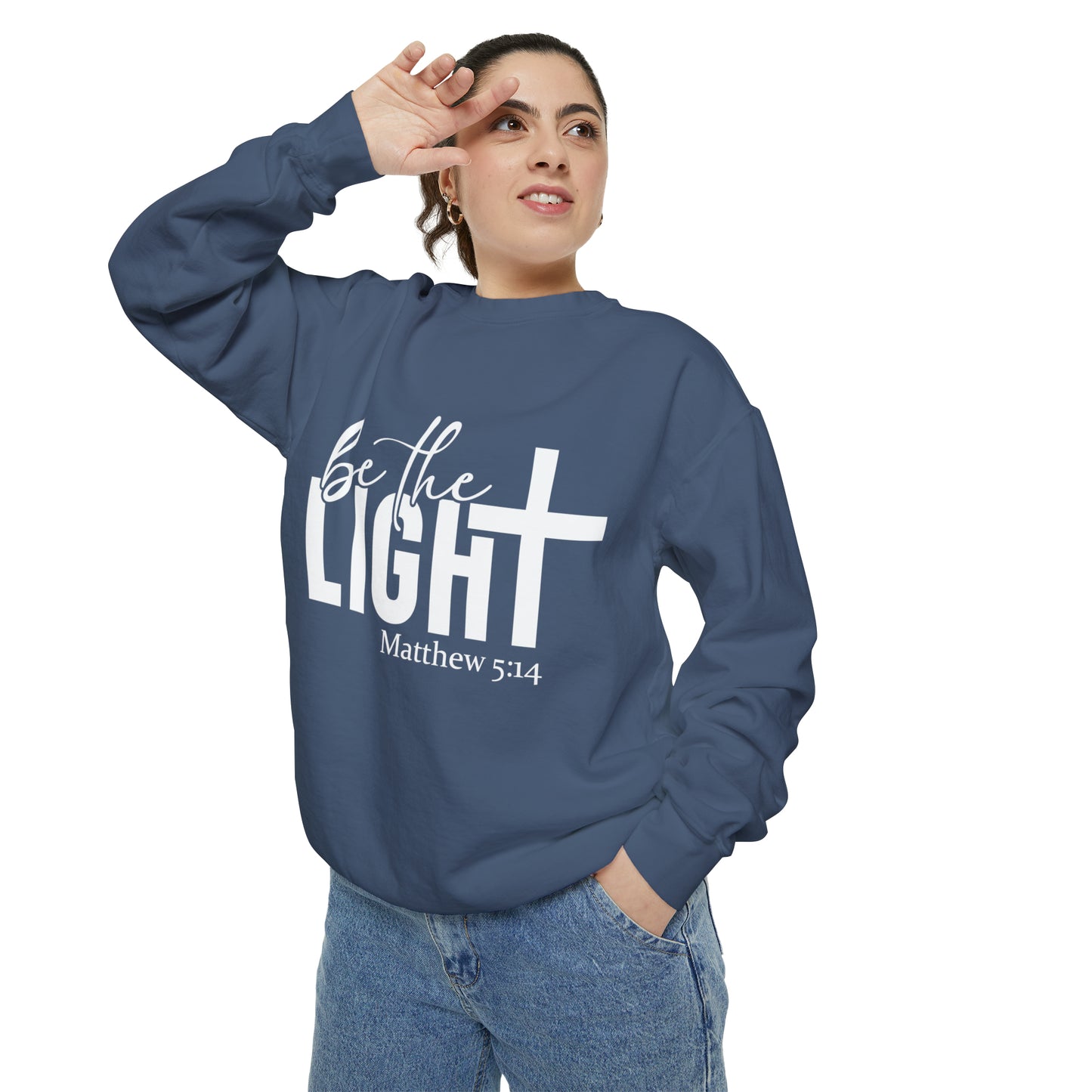 Be the Light Unisex Garment-Dyed Sweatshirt