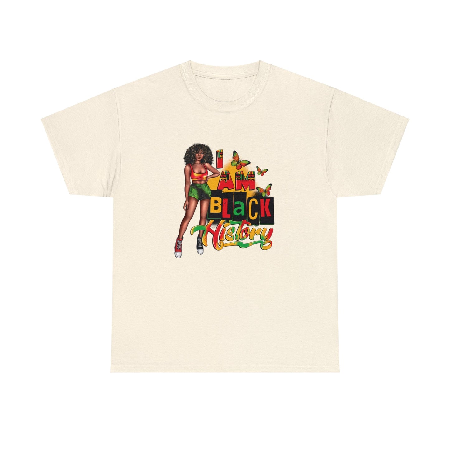 I am Black History Heavy Cotton Tee