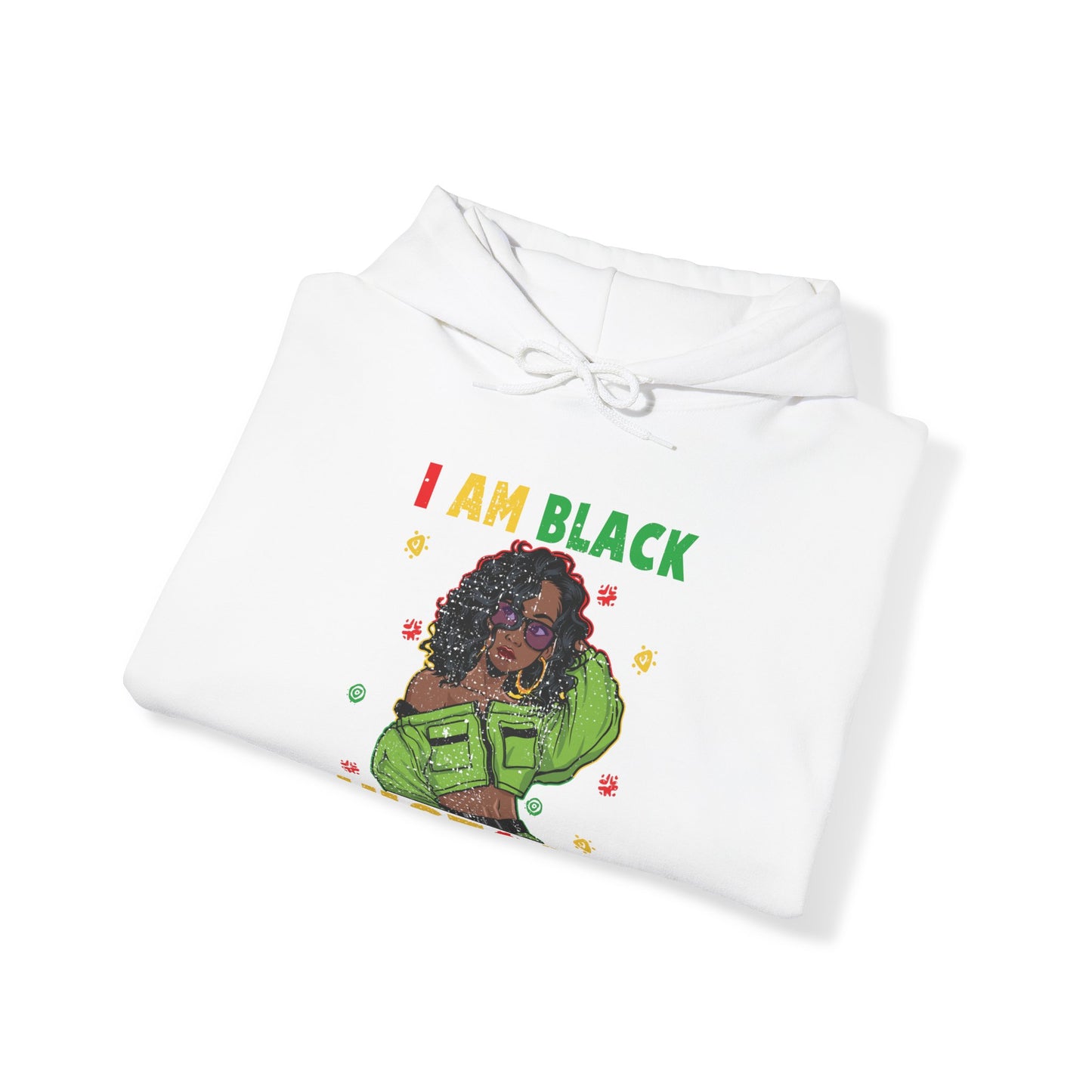 I am Black History Heavy Blend™ Hooded Sweatshirt