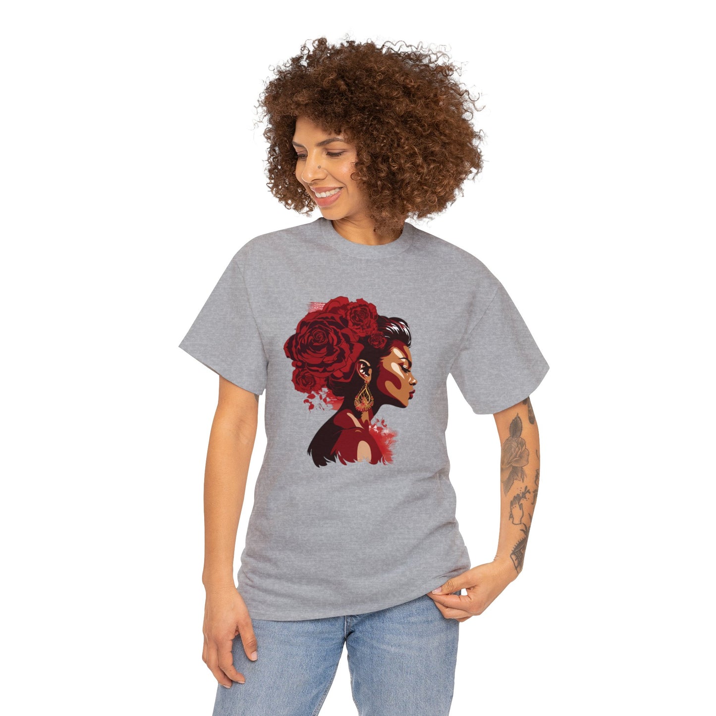 Black Women  Heavy Cotton Tee