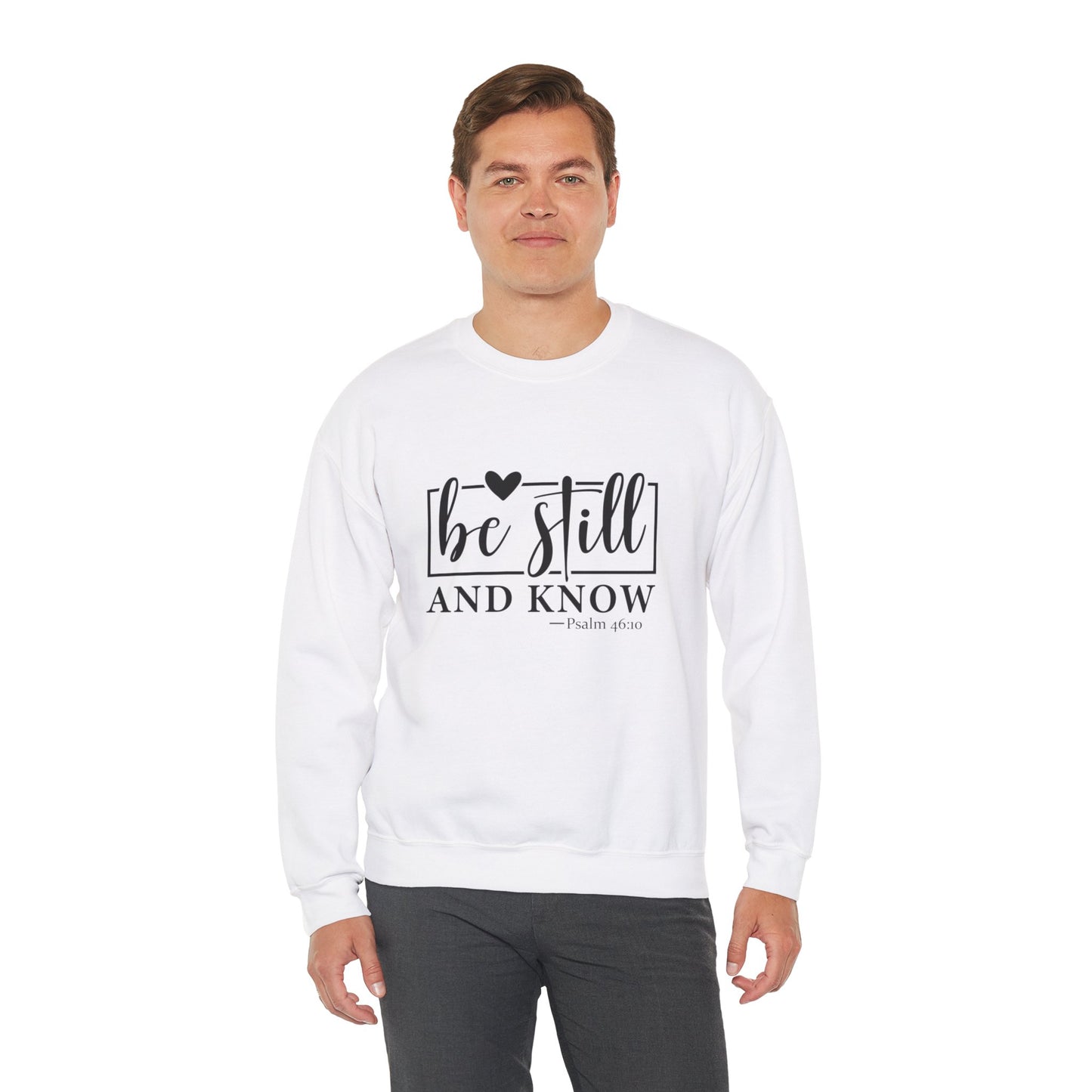 Be Still and Know Heavy Blend™ Crewneck Sweatshirt