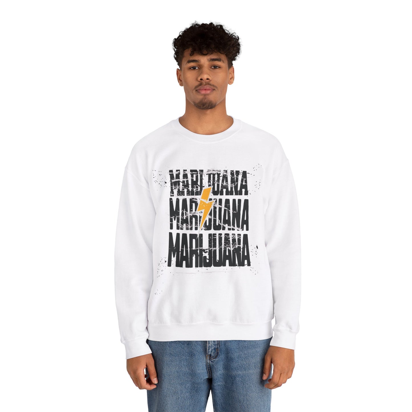 Marijuana Men  Heavy Blend™ Crewneck Sweatshirt