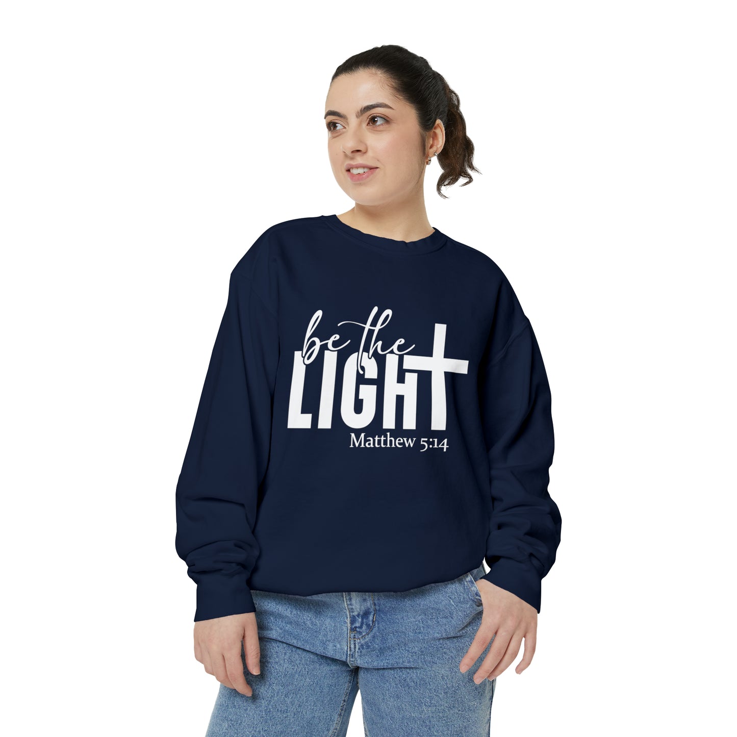 Be the Light Unisex Garment-Dyed Sweatshirt