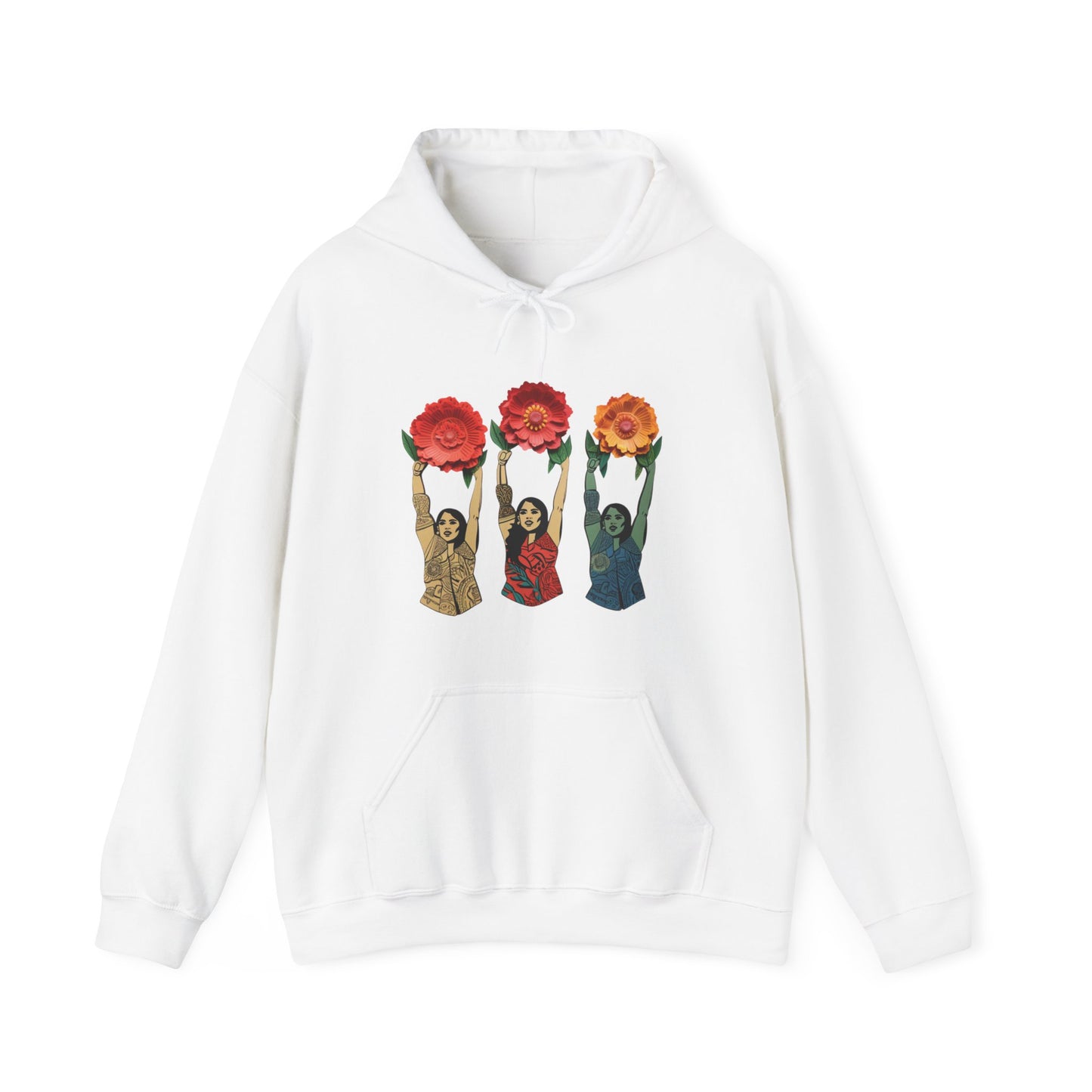 Feminine Florals Women Hooded Sweatshirt