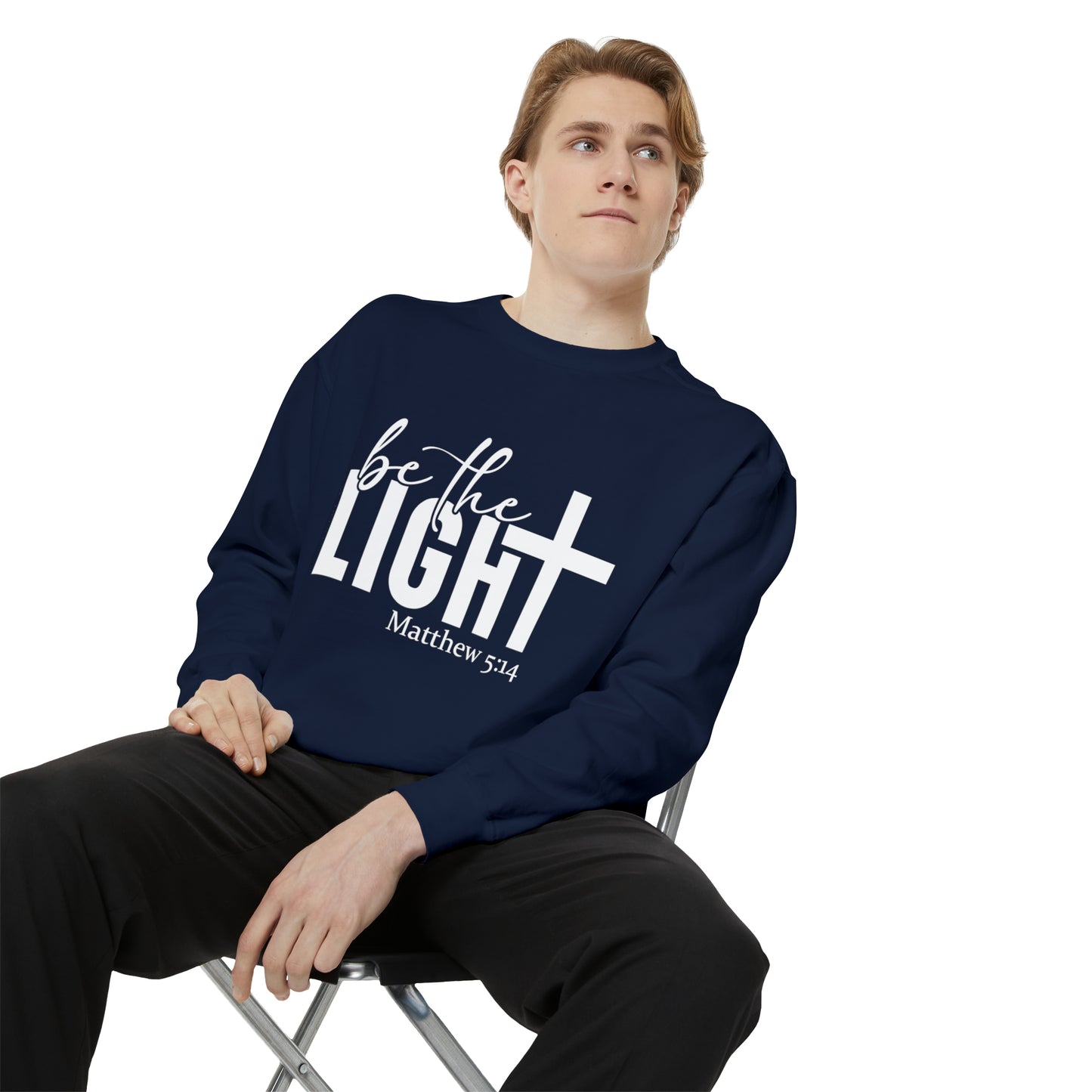 Be the Light Unisex Garment-Dyed Sweatshirt