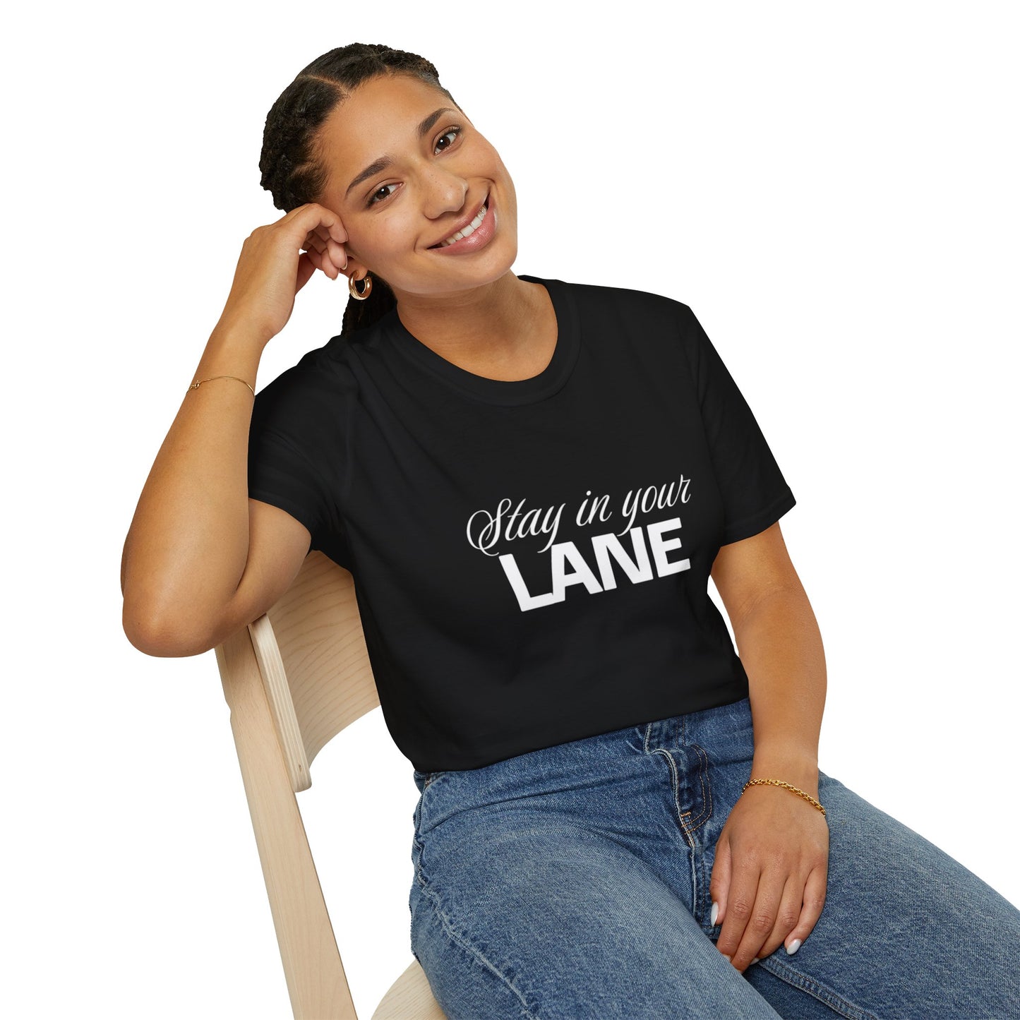 Stay In your Lane Women  Softstyle T-Shirt