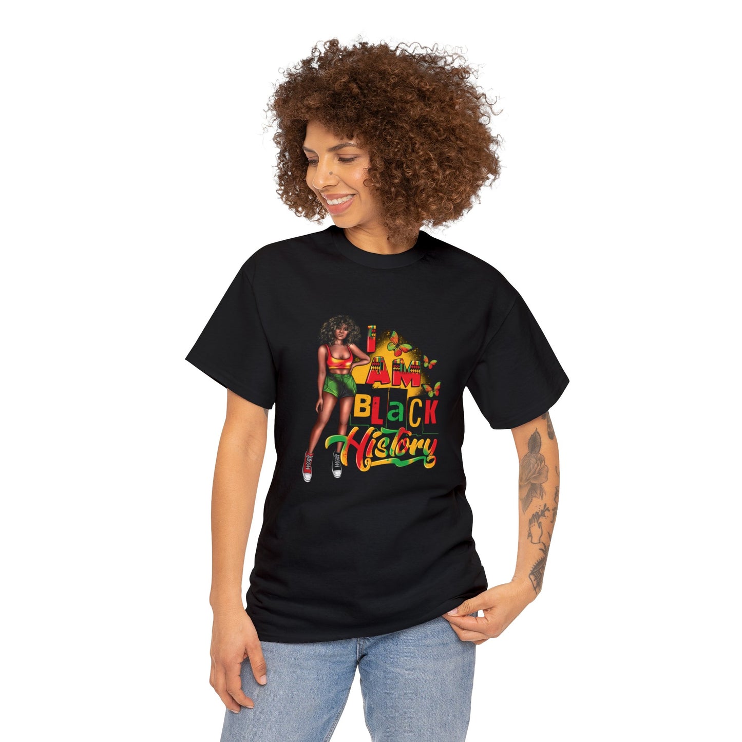 I am Black History Heavy Cotton Tee